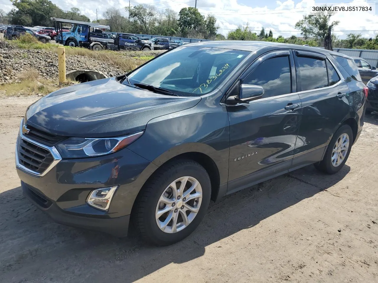 2018 Chevrolet Equinox Lt VIN: 3GNAXJEV8JS517834 Lot: 73836834