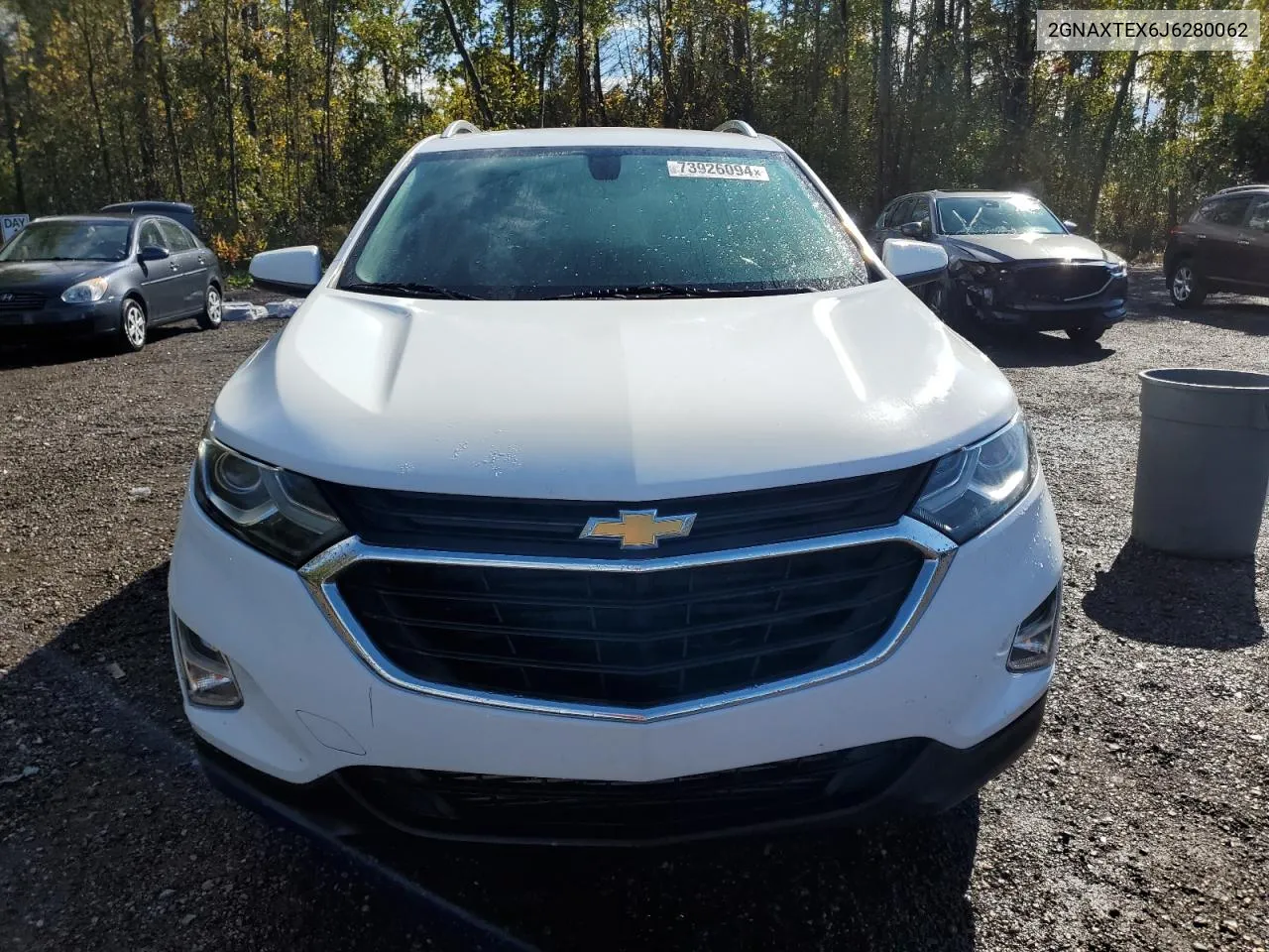 2018 Chevrolet Equinox Lt VIN: 2GNAXTEX6J6280062 Lot: 73926094