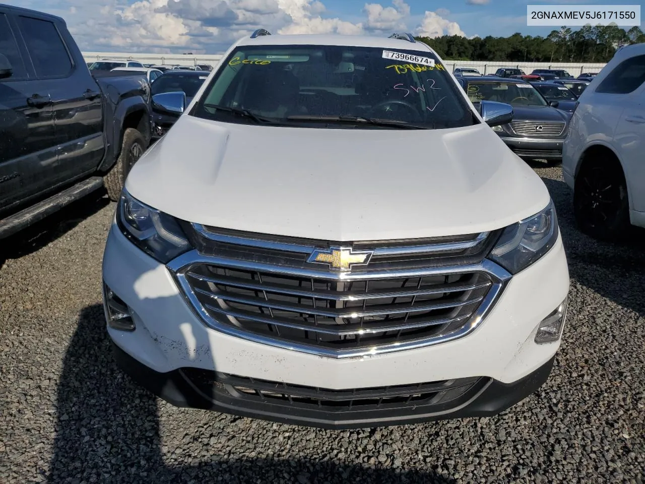 2018 Chevrolet Equinox Premier VIN: 2GNAXMEV5J6171550 Lot: 73966674