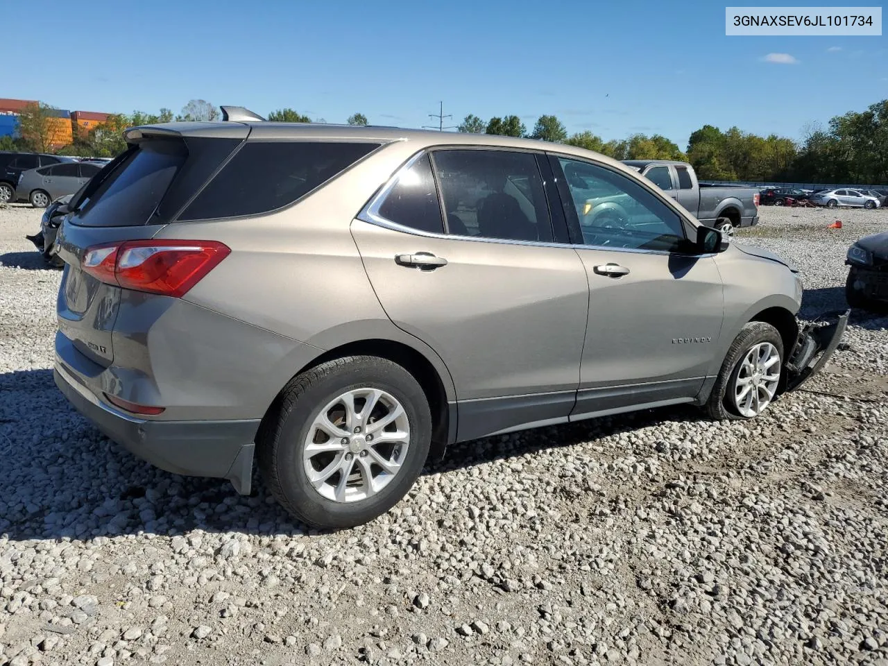 2018 Chevrolet Equinox Lt VIN: 3GNAXSEV6JL101734 Lot: 74011024