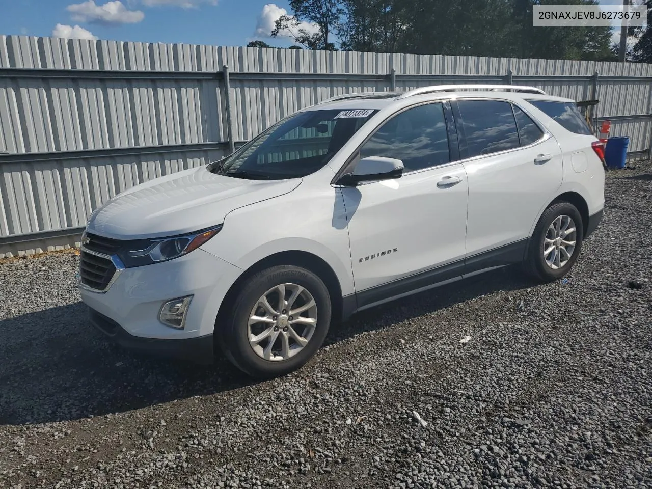 2018 Chevrolet Equinox Lt VIN: 2GNAXJEV8J6273679 Lot: 74011324