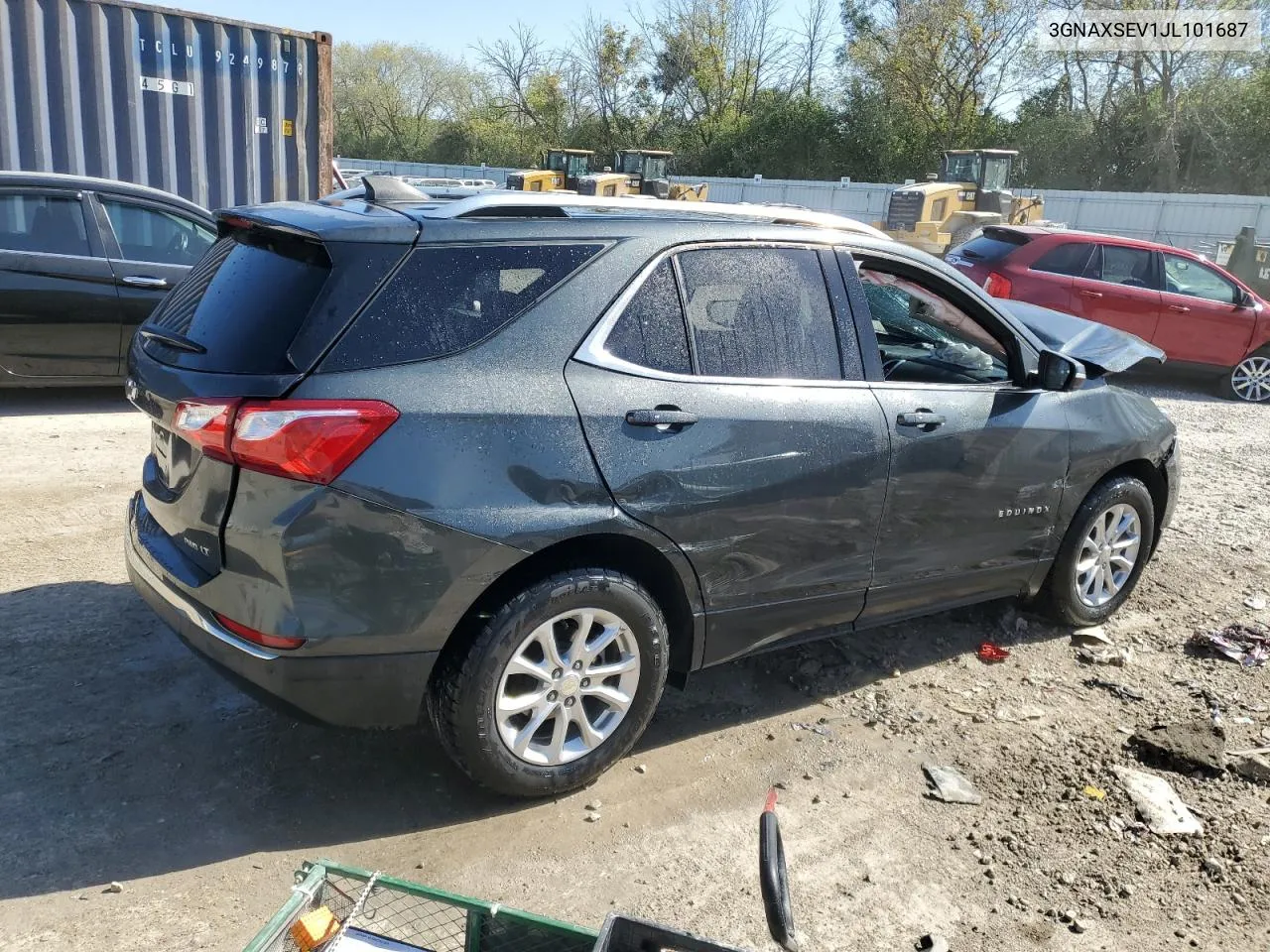 2018 Chevrolet Equinox Lt VIN: 3GNAXSEV1JL101687 Lot: 74051764