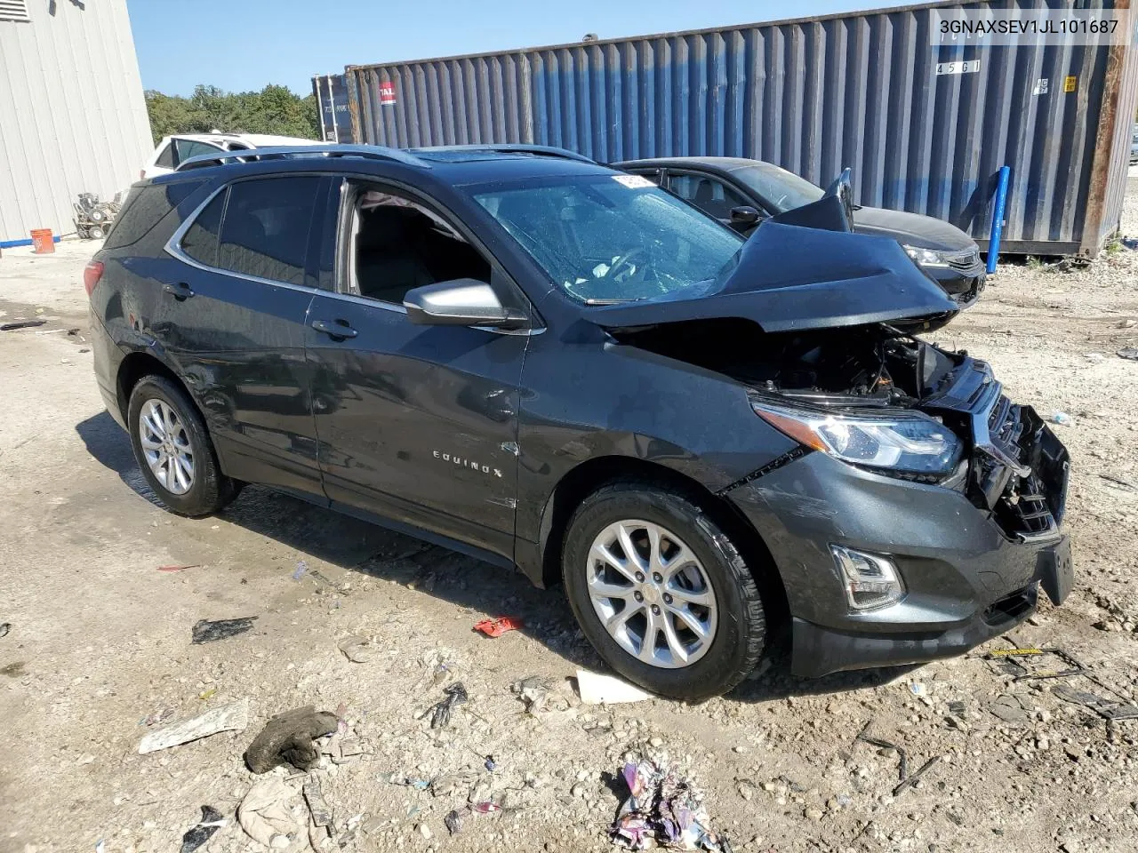 2018 Chevrolet Equinox Lt VIN: 3GNAXSEV1JL101687 Lot: 74051764