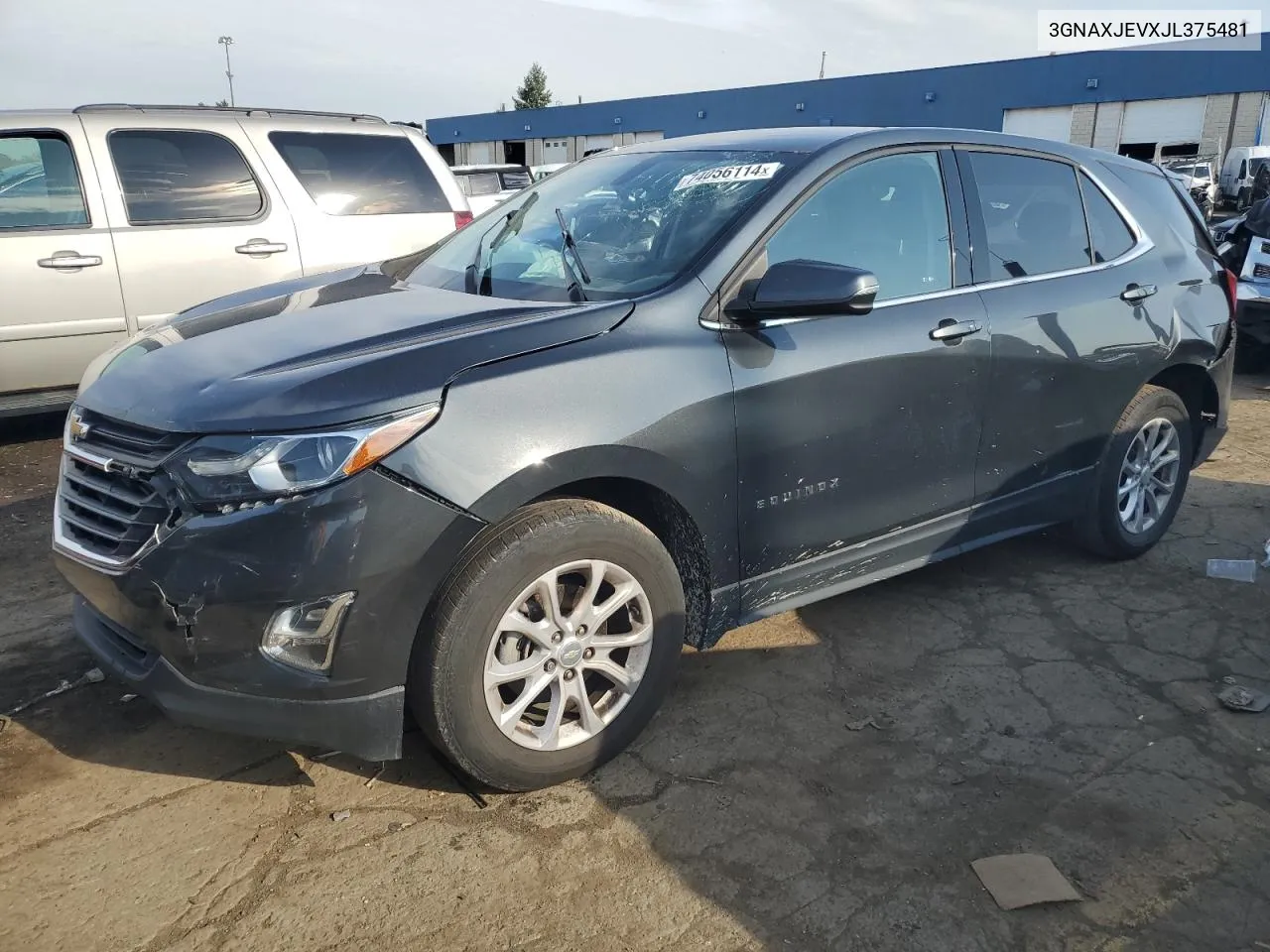 2018 Chevrolet Equinox Lt VIN: 3GNAXJEVXJL375481 Lot: 74056114