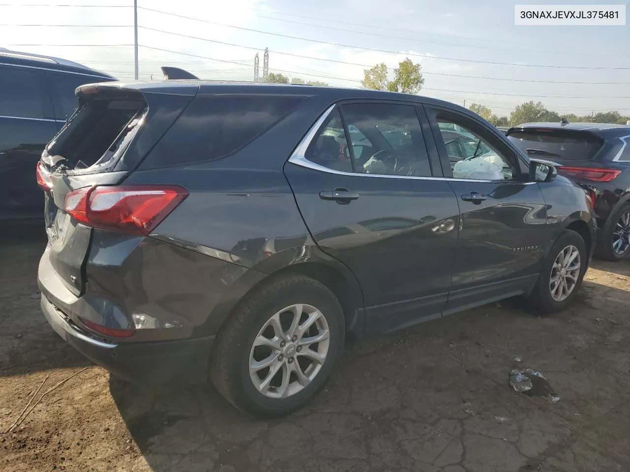 2018 Chevrolet Equinox Lt VIN: 3GNAXJEVXJL375481 Lot: 74056114