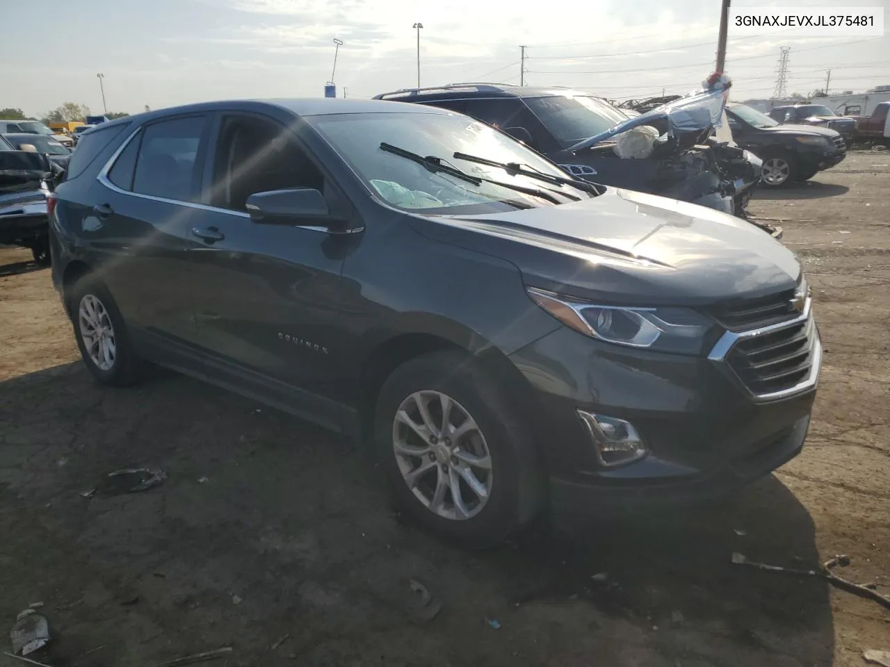 2018 Chevrolet Equinox Lt VIN: 3GNAXJEVXJL375481 Lot: 74056114