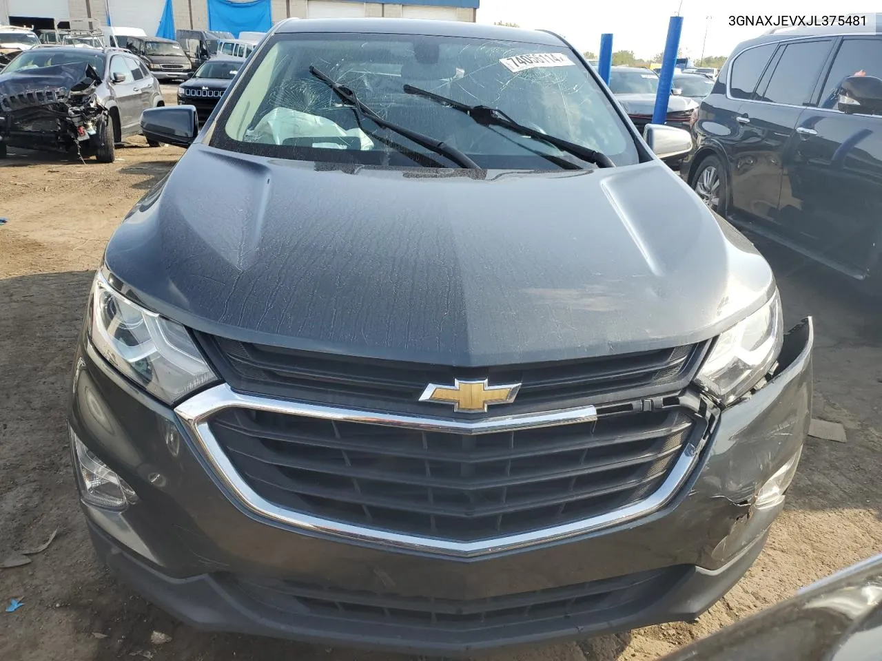 2018 Chevrolet Equinox Lt VIN: 3GNAXJEVXJL375481 Lot: 74056114