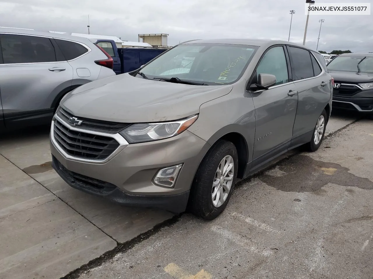 2018 Chevrolet Equinox Lt VIN: 3GNAXJEVXJS551077 Lot: 74095214