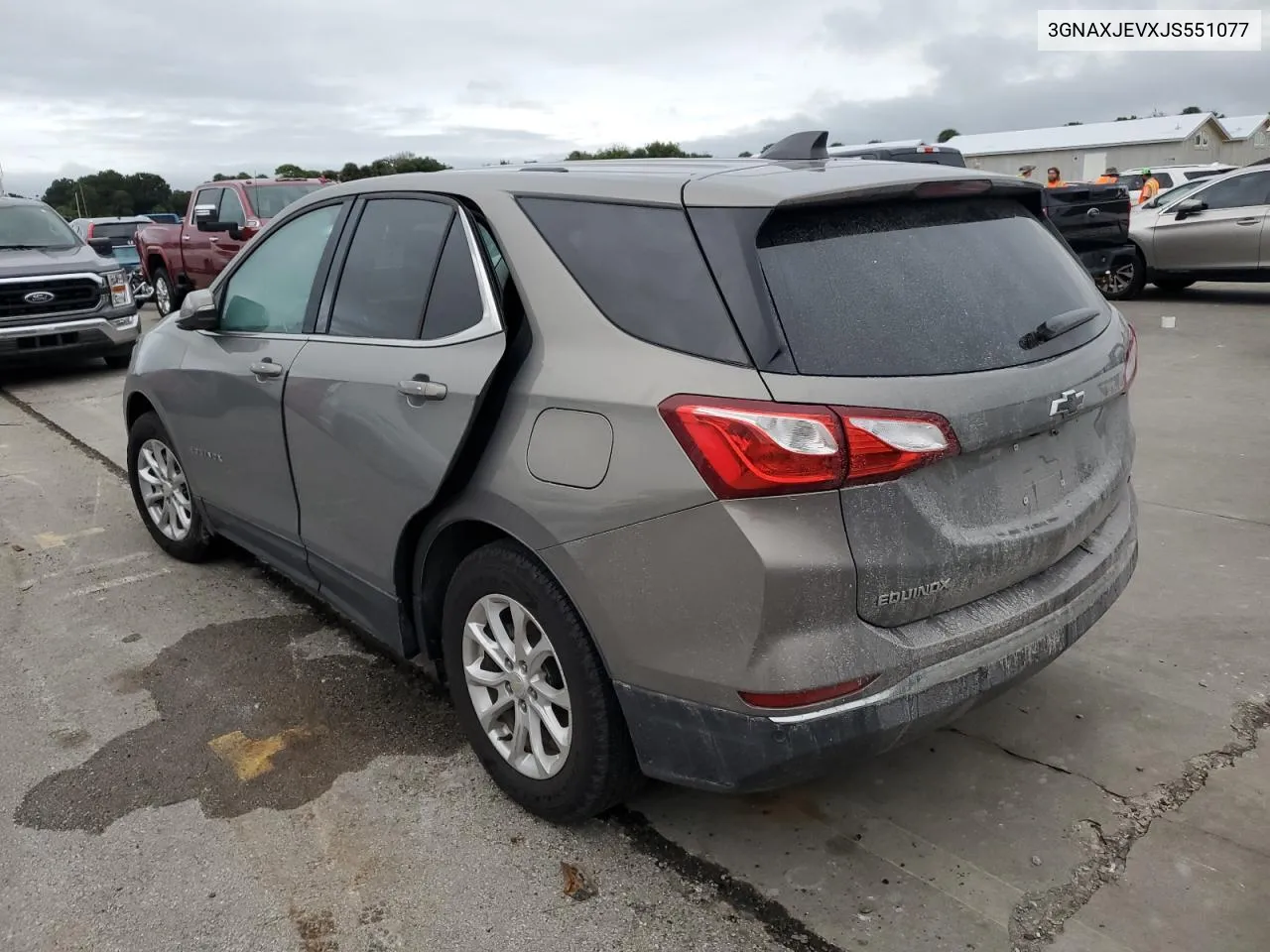 2018 Chevrolet Equinox Lt VIN: 3GNAXJEVXJS551077 Lot: 74095214