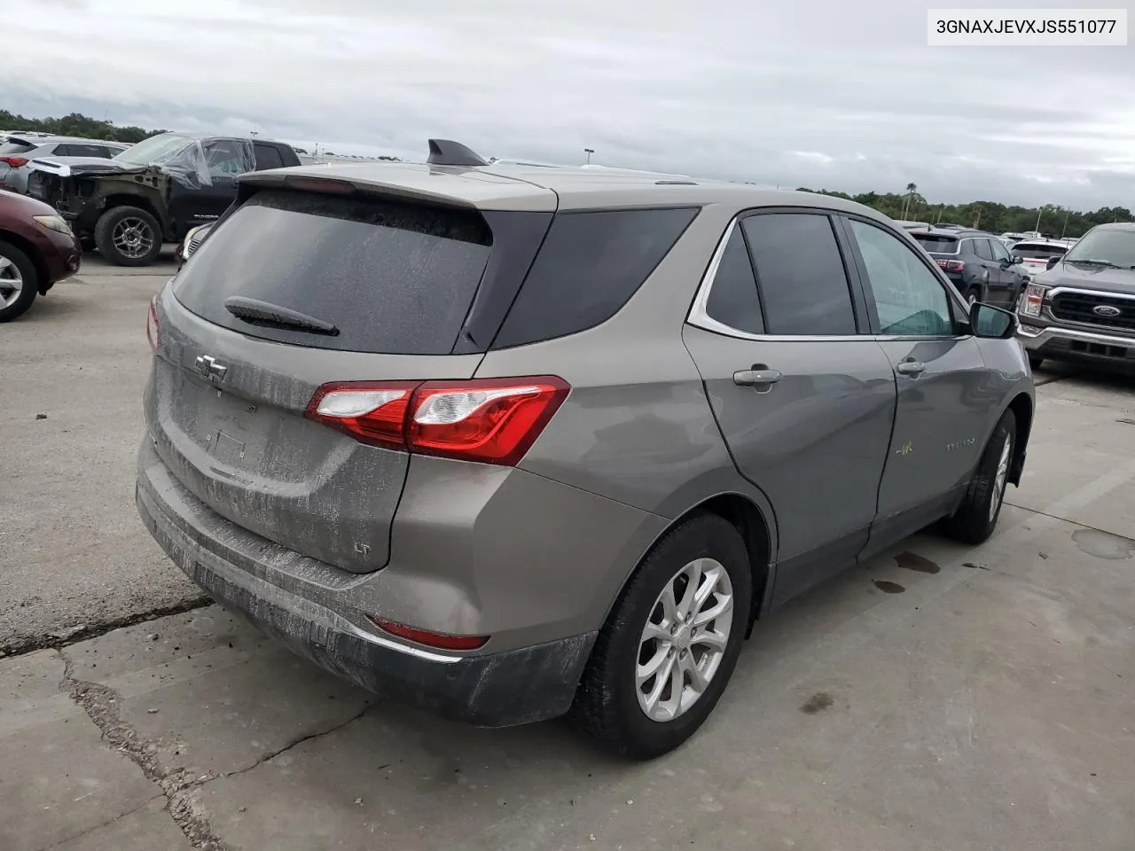 2018 Chevrolet Equinox Lt VIN: 3GNAXJEVXJS551077 Lot: 74095214