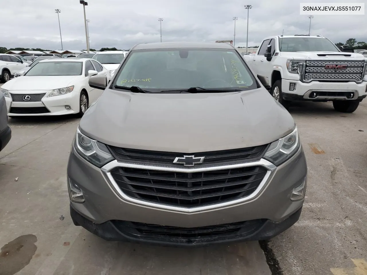 2018 Chevrolet Equinox Lt VIN: 3GNAXJEVXJS551077 Lot: 74095214