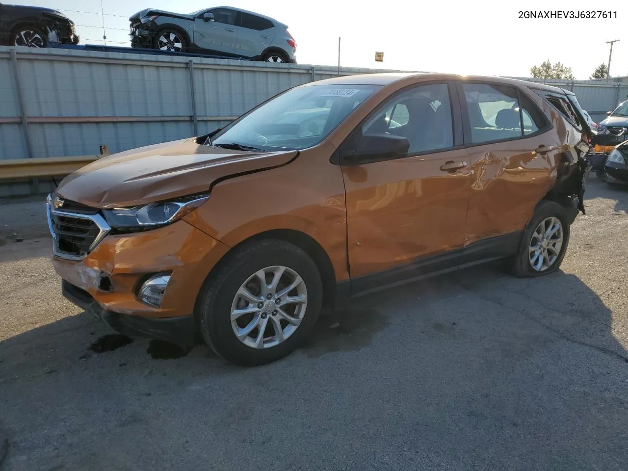 2018 Chevrolet Equinox Ls VIN: 2GNAXHEV3J6327611 Lot: 74108124