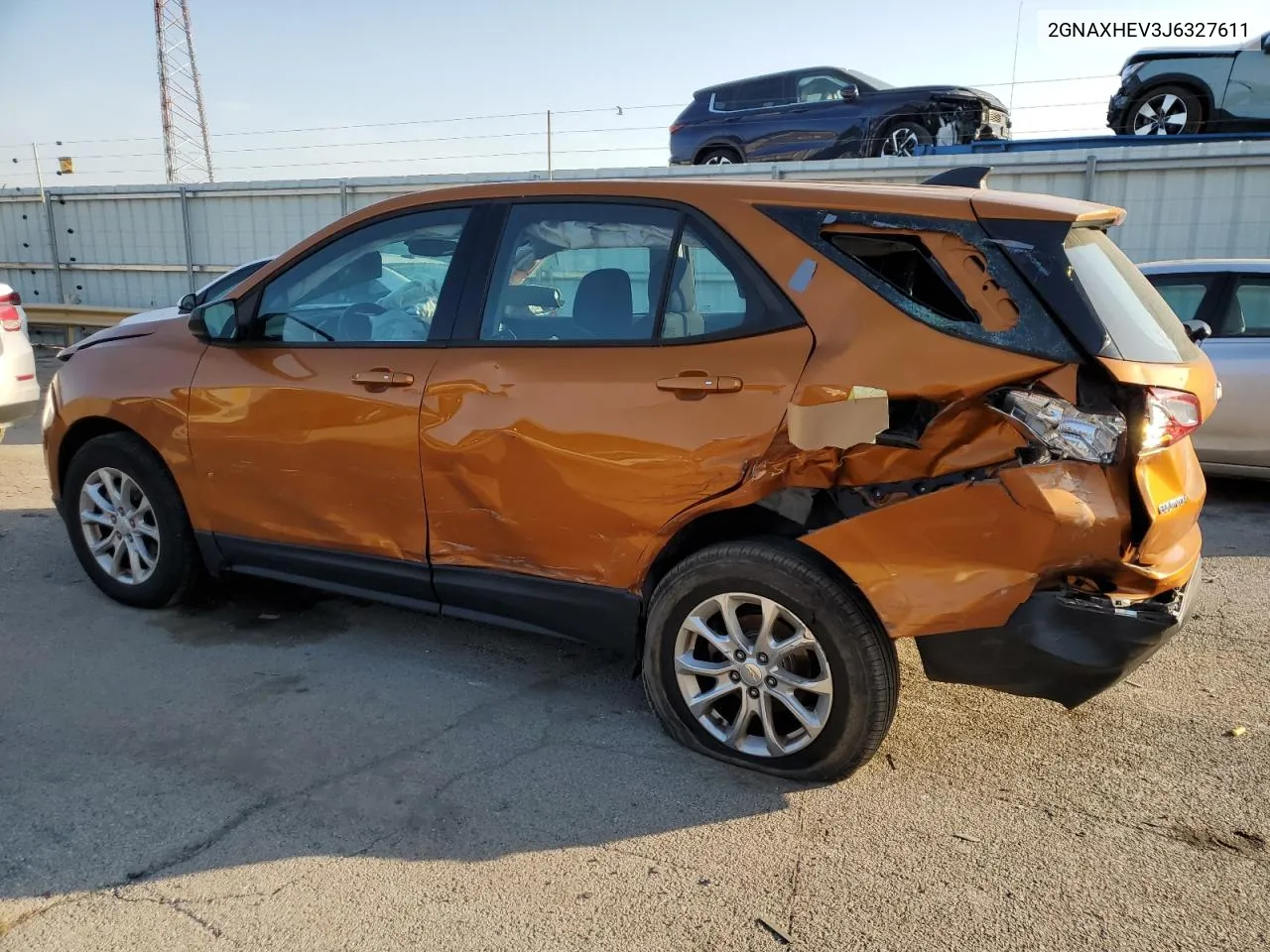 2018 Chevrolet Equinox Ls VIN: 2GNAXHEV3J6327611 Lot: 74108124