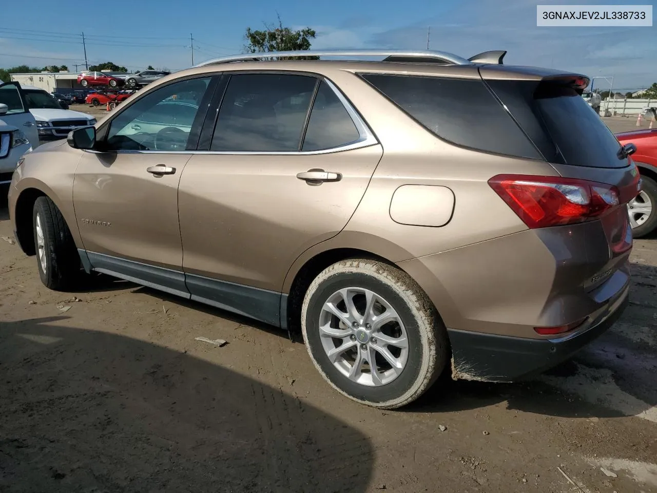 2018 Chevrolet Equinox Lt VIN: 3GNAXJEV2JL338733 Lot: 74108684