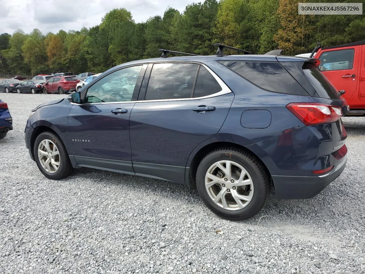 2018 Chevrolet Equinox Lt VIN: 3GNAXKEX4JS567296 Lot: 74112754