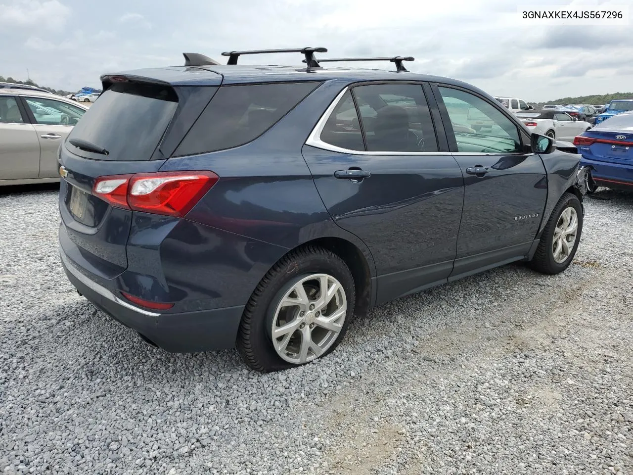 2018 Chevrolet Equinox Lt VIN: 3GNAXKEX4JS567296 Lot: 74112754