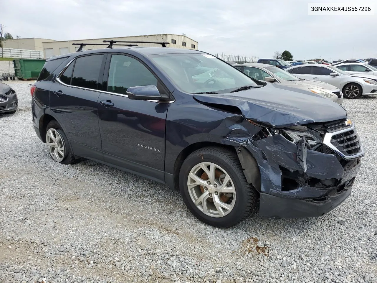 2018 Chevrolet Equinox Lt VIN: 3GNAXKEX4JS567296 Lot: 74112754