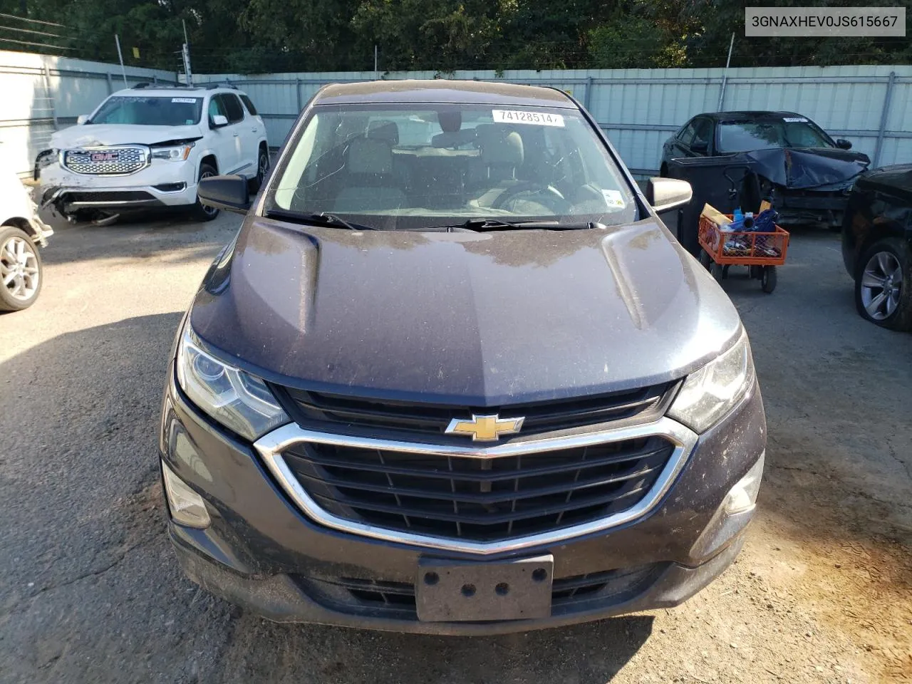 2018 Chevrolet Equinox Ls VIN: 3GNAXHEV0JS615667 Lot: 74128514