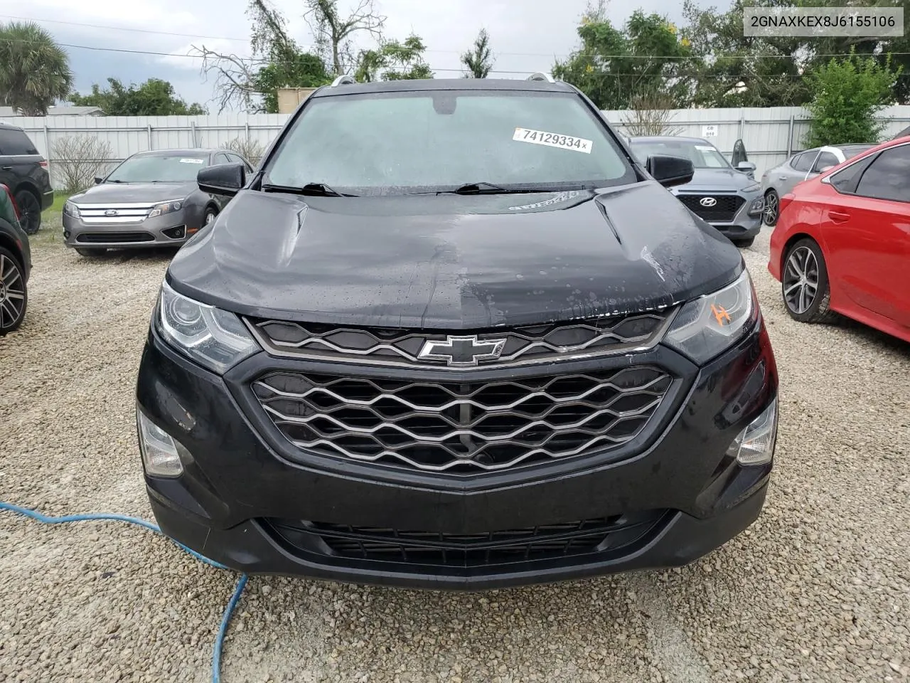 2018 Chevrolet Equinox Lt VIN: 2GNAXKEX8J6155106 Lot: 74129334