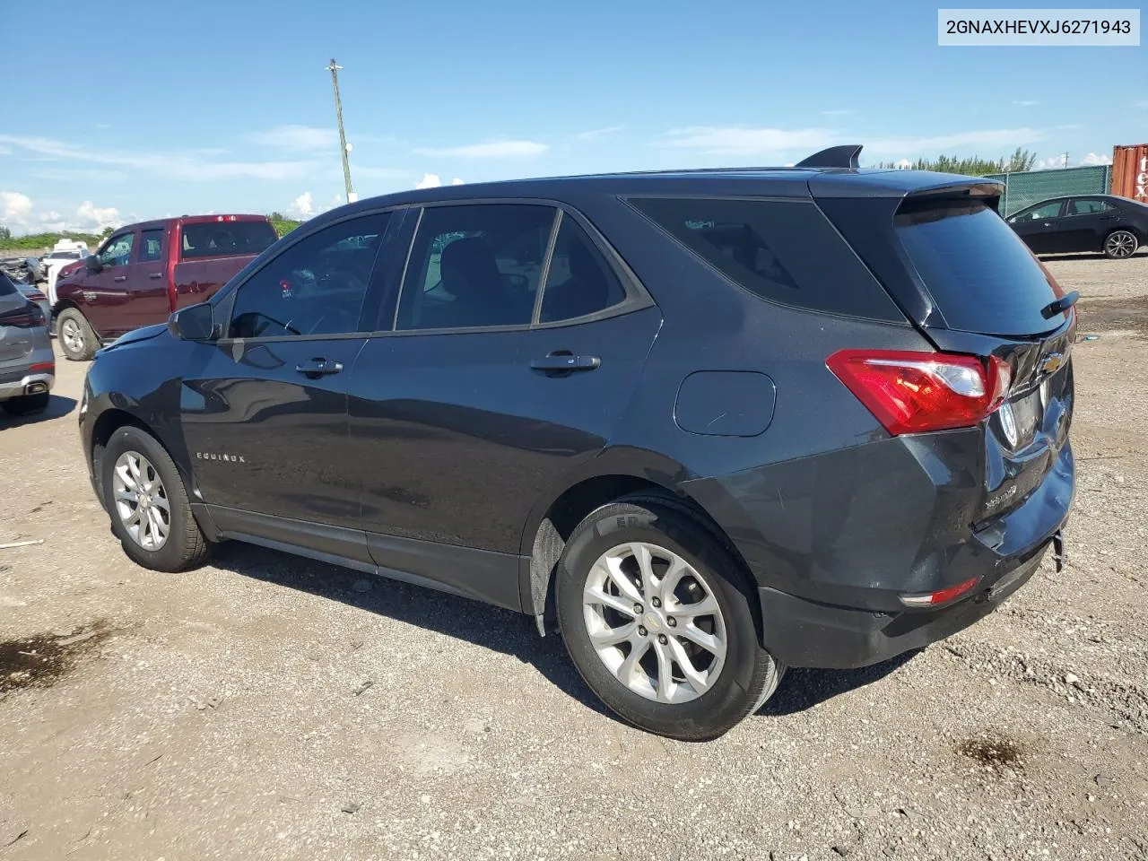 2018 Chevrolet Equinox Ls VIN: 2GNAXHEVXJ6271943 Lot: 74186654