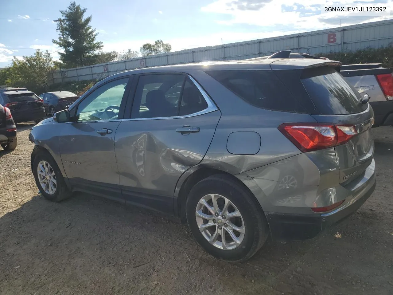 2018 Chevrolet Equinox Lt VIN: 3GNAXJEV1JL123392 Lot: 74232724