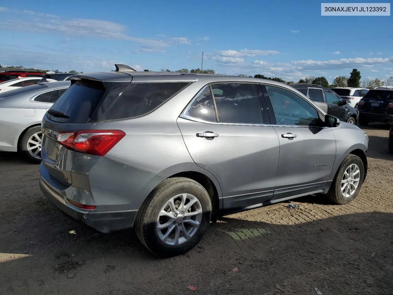 2018 Chevrolet Equinox Lt VIN: 3GNAXJEV1JL123392 Lot: 74232724