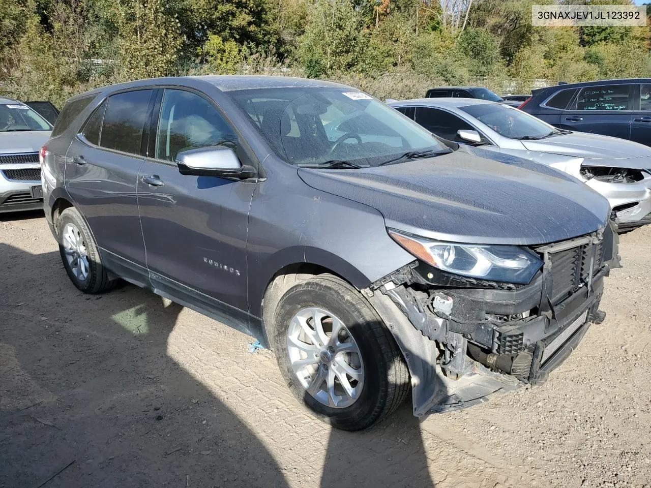 2018 Chevrolet Equinox Lt VIN: 3GNAXJEV1JL123392 Lot: 74232724