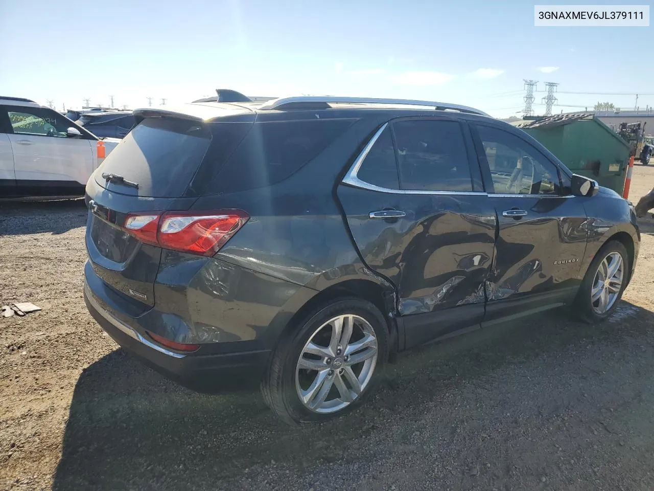 2018 Chevrolet Equinox Premier VIN: 3GNAXMEV6JL379111 Lot: 74245834