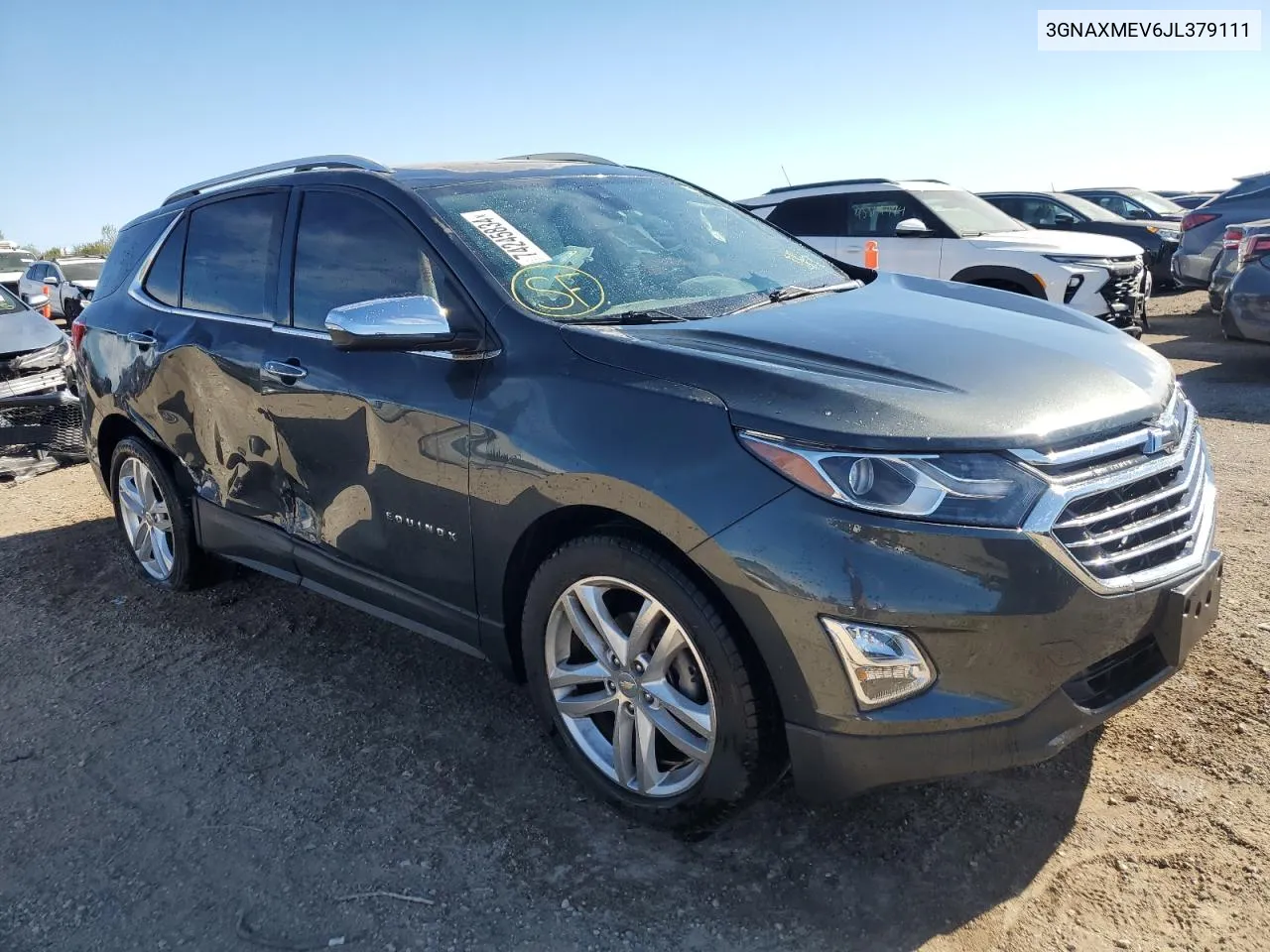 2018 Chevrolet Equinox Premier VIN: 3GNAXMEV6JL379111 Lot: 74245834