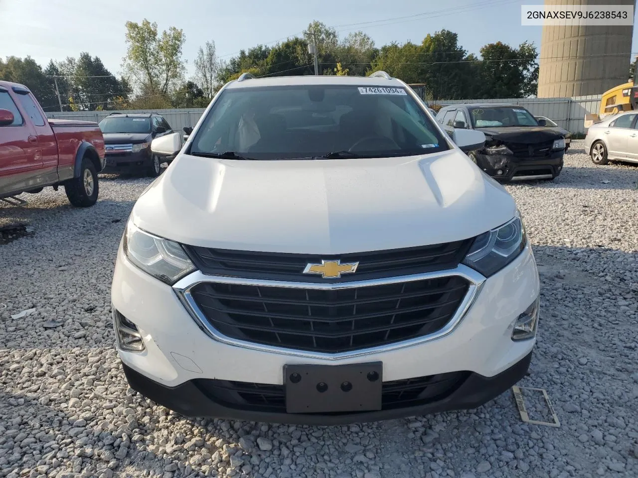 2018 Chevrolet Equinox Lt VIN: 2GNAXSEV9J6238543 Lot: 74261094