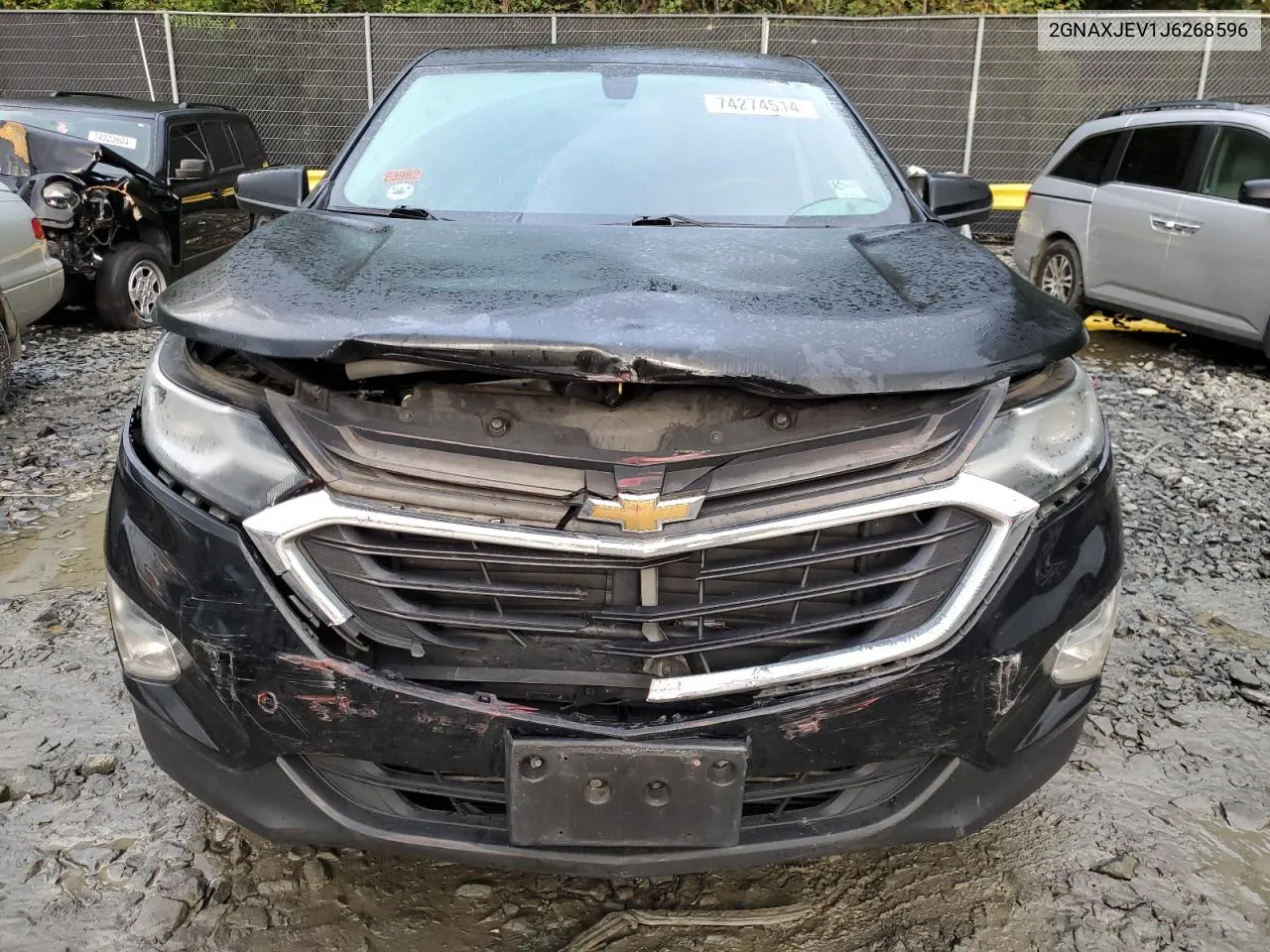 2018 Chevrolet Equinox Lt VIN: 2GNAXJEV1J6268596 Lot: 74274514