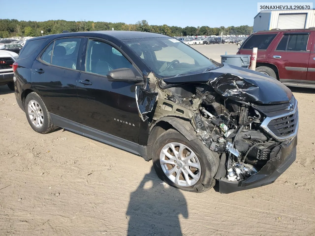 2018 Chevrolet Equinox Ls VIN: 3GNAXHEV3JL290670 Lot: 74319244