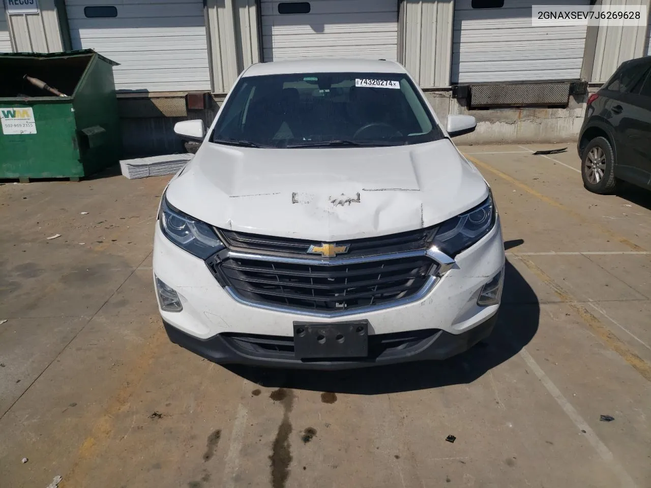 2018 Chevrolet Equinox Lt VIN: 2GNAXSEV7J6269628 Lot: 74320274