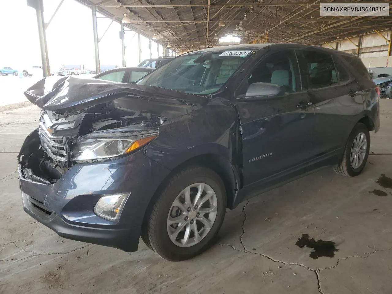 2018 Chevrolet Equinox Ls VIN: 3GNAXREV8JS640810 Lot: 74352264