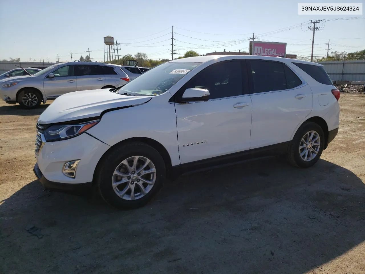 2018 Chevrolet Equinox Lt VIN: 3GNAXJEV5JS624324 Lot: 74384864