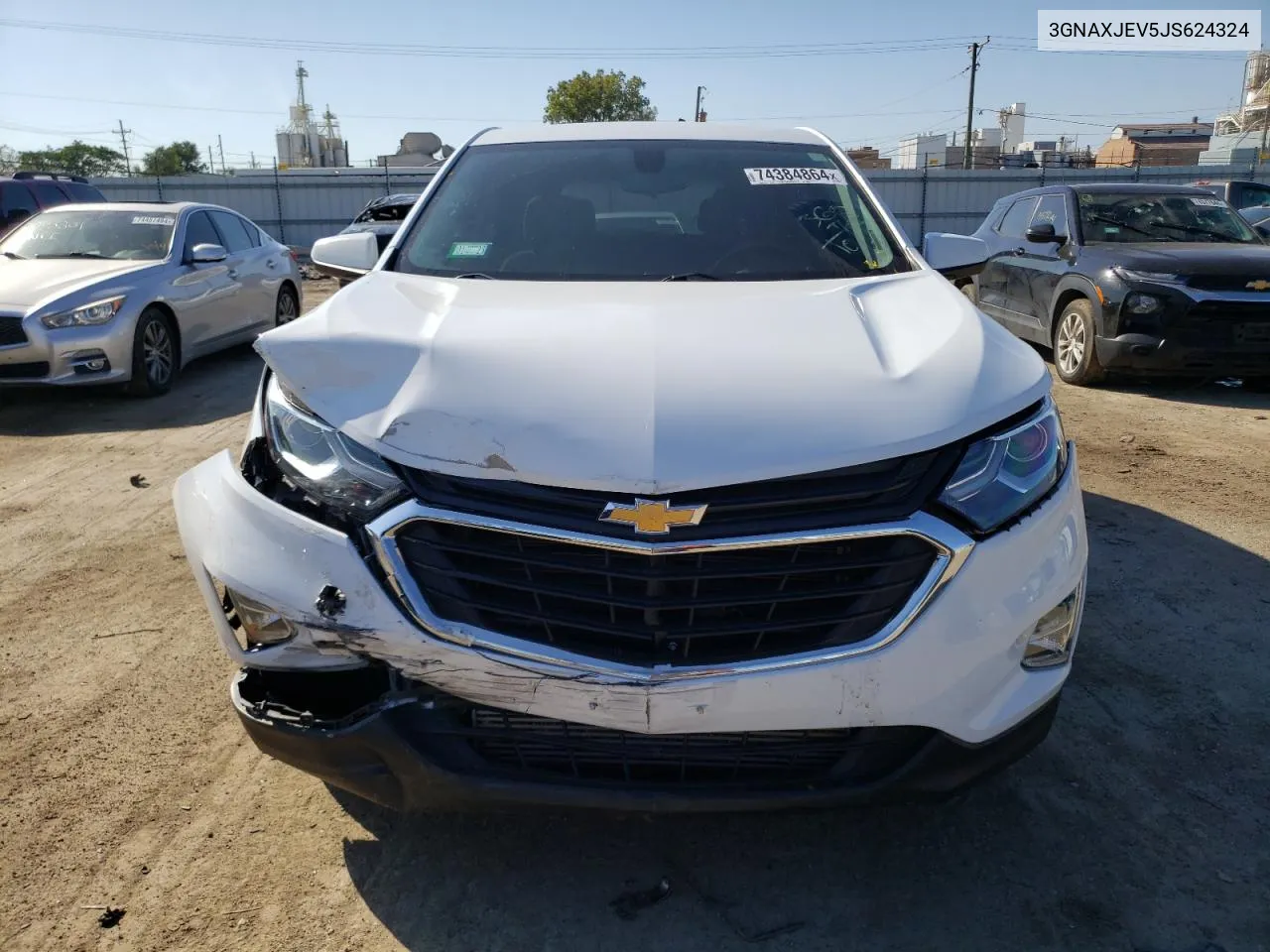 2018 Chevrolet Equinox Lt VIN: 3GNAXJEV5JS624324 Lot: 74384864