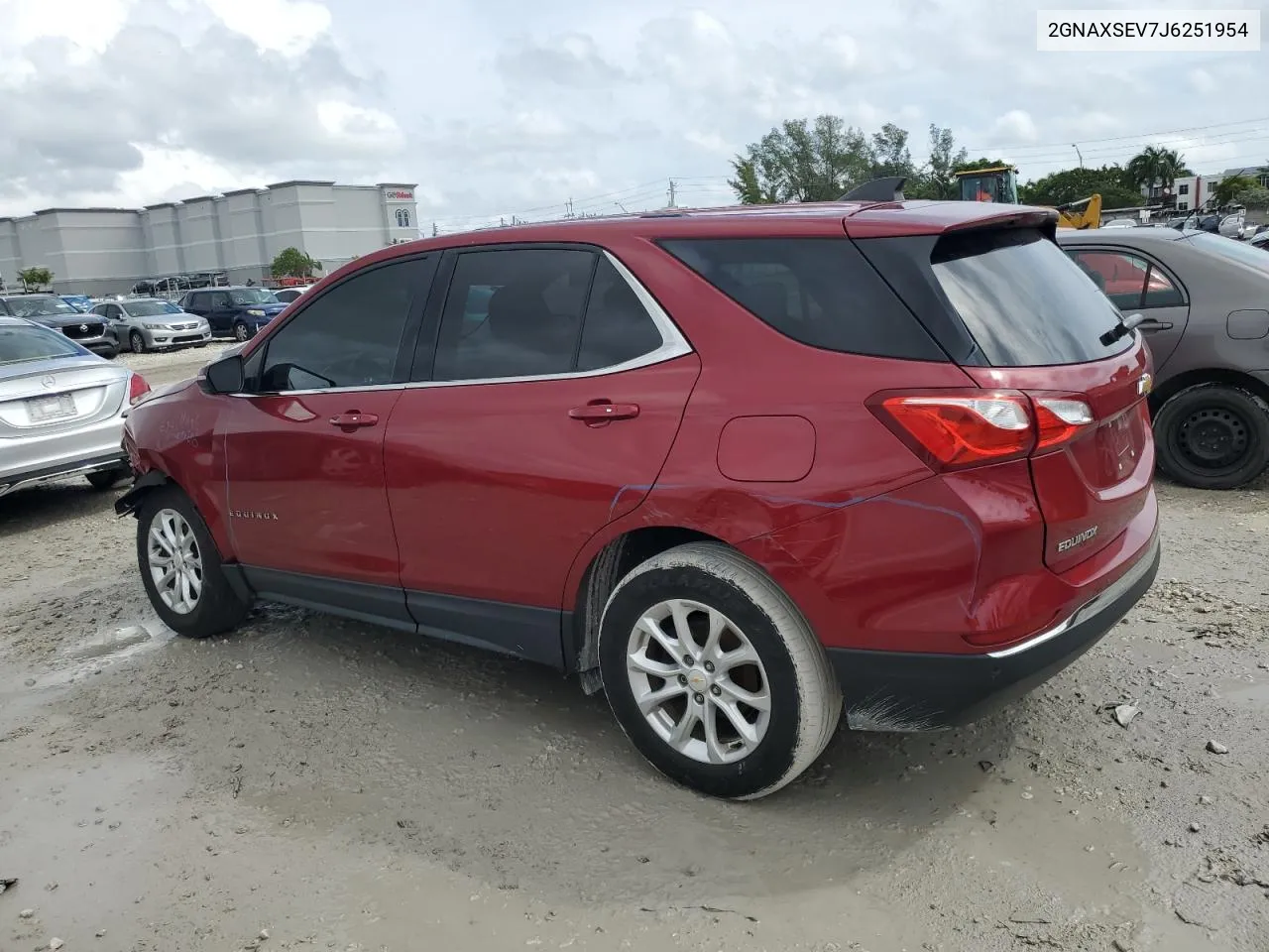 2018 Chevrolet Equinox Lt VIN: 2GNAXSEV7J6251954 Lot: 74423024