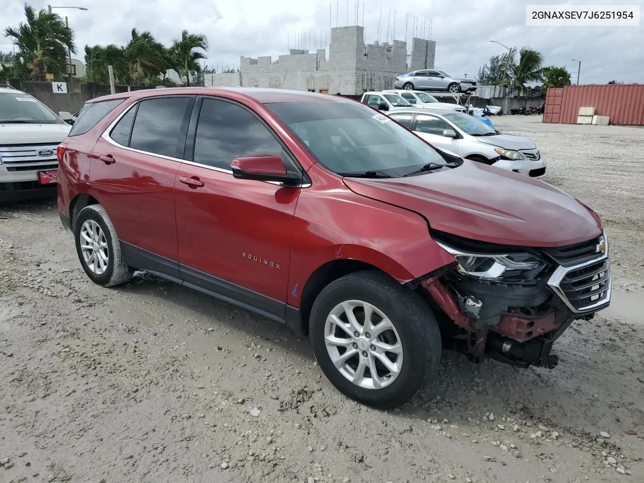 2018 Chevrolet Equinox Lt VIN: 2GNAXSEV7J6251954 Lot: 74423024