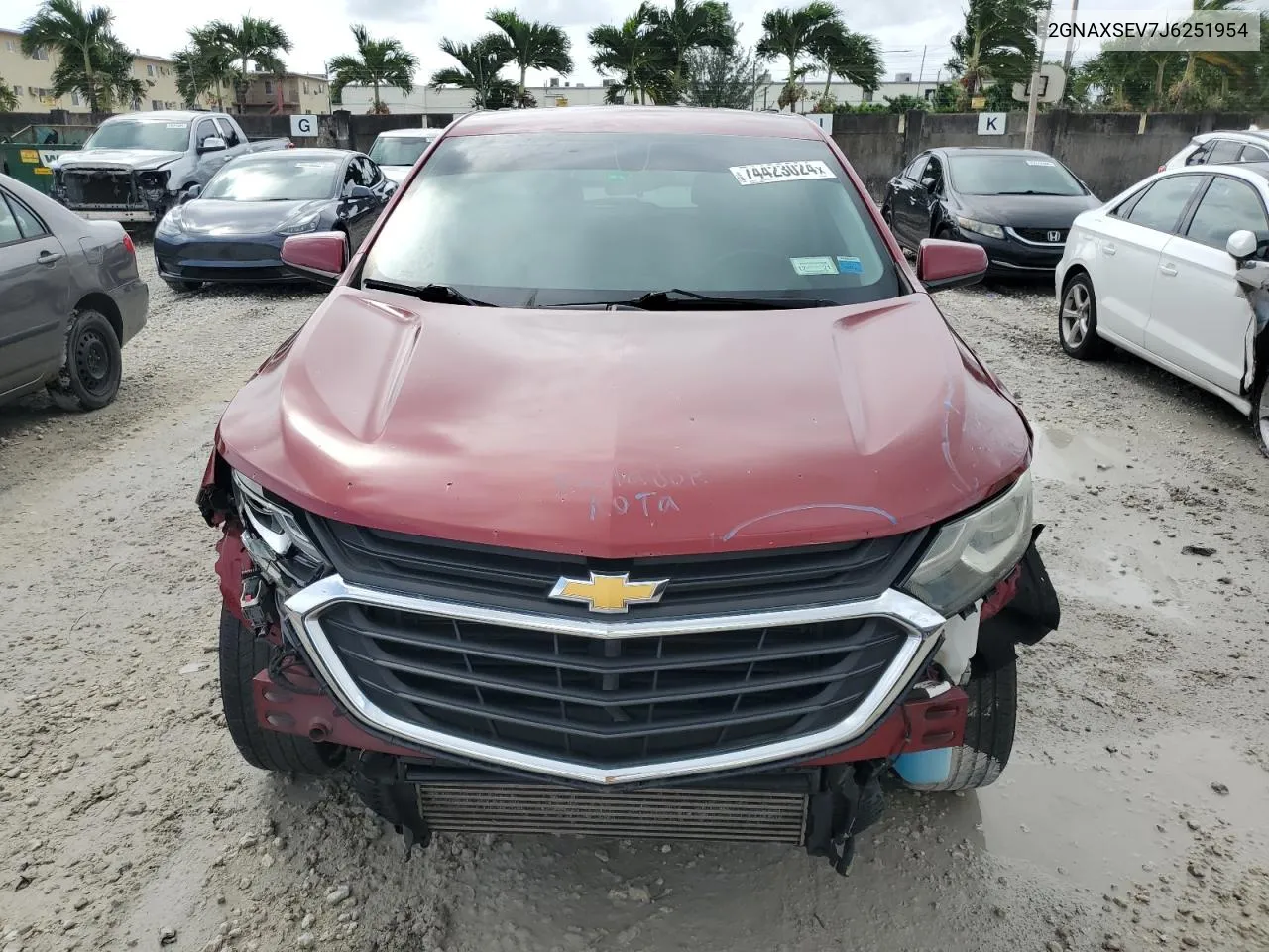 2018 Chevrolet Equinox Lt VIN: 2GNAXSEV7J6251954 Lot: 74423024