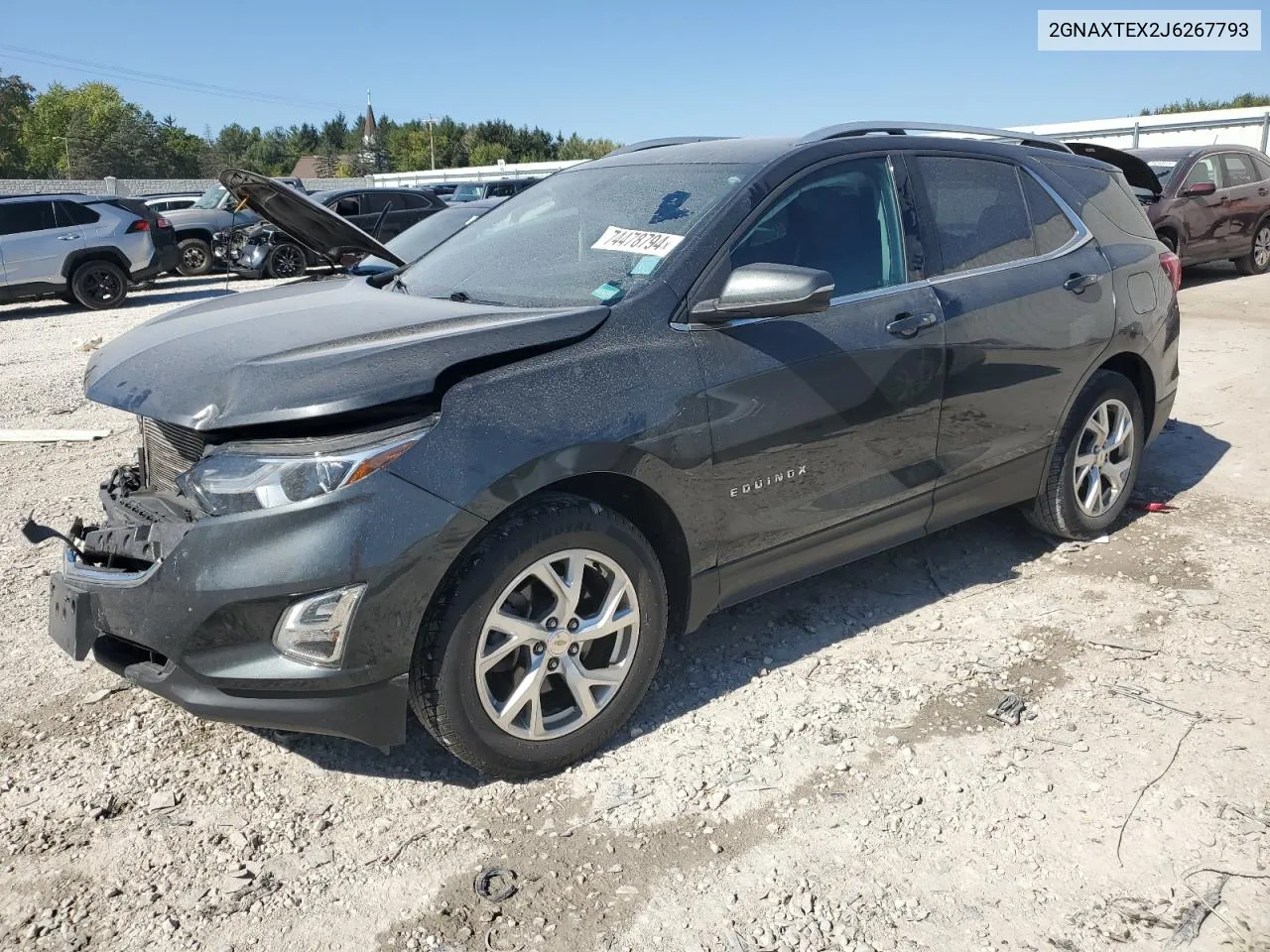 2GNAXTEX2J6267793 2018 Chevrolet Equinox Lt