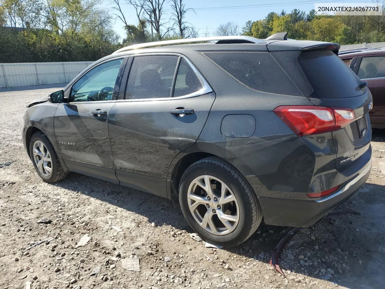 2GNAXTEX2J6267793 2018 Chevrolet Equinox Lt