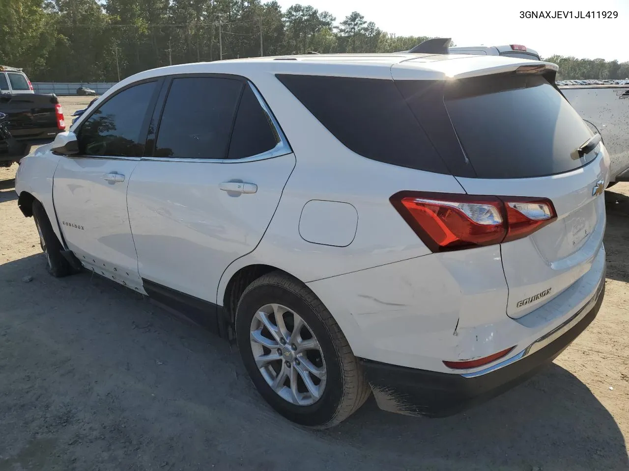 2018 Chevrolet Equinox Lt VIN: 3GNAXJEV1JL411929 Lot: 74506034