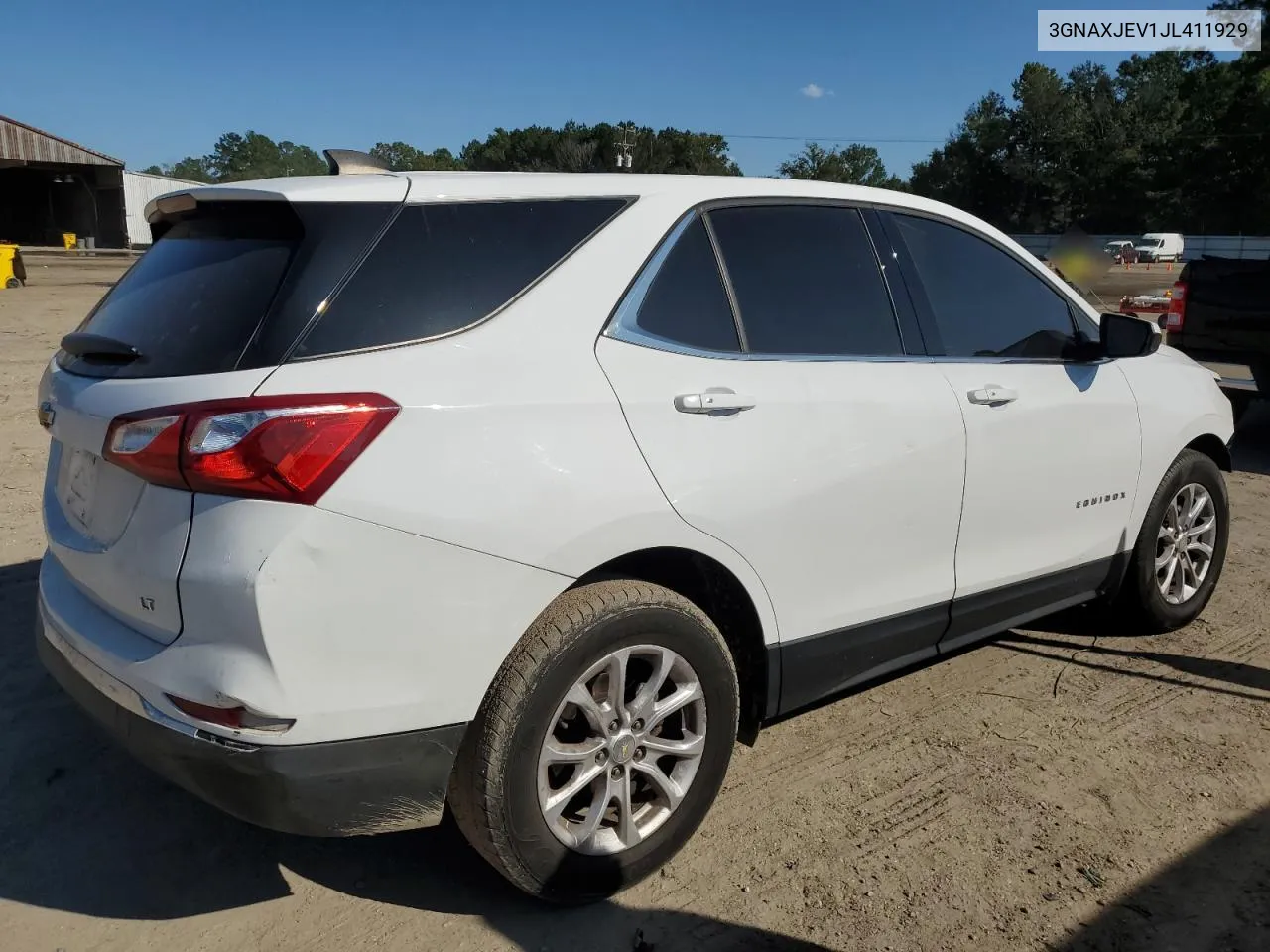 2018 Chevrolet Equinox Lt VIN: 3GNAXJEV1JL411929 Lot: 74506034