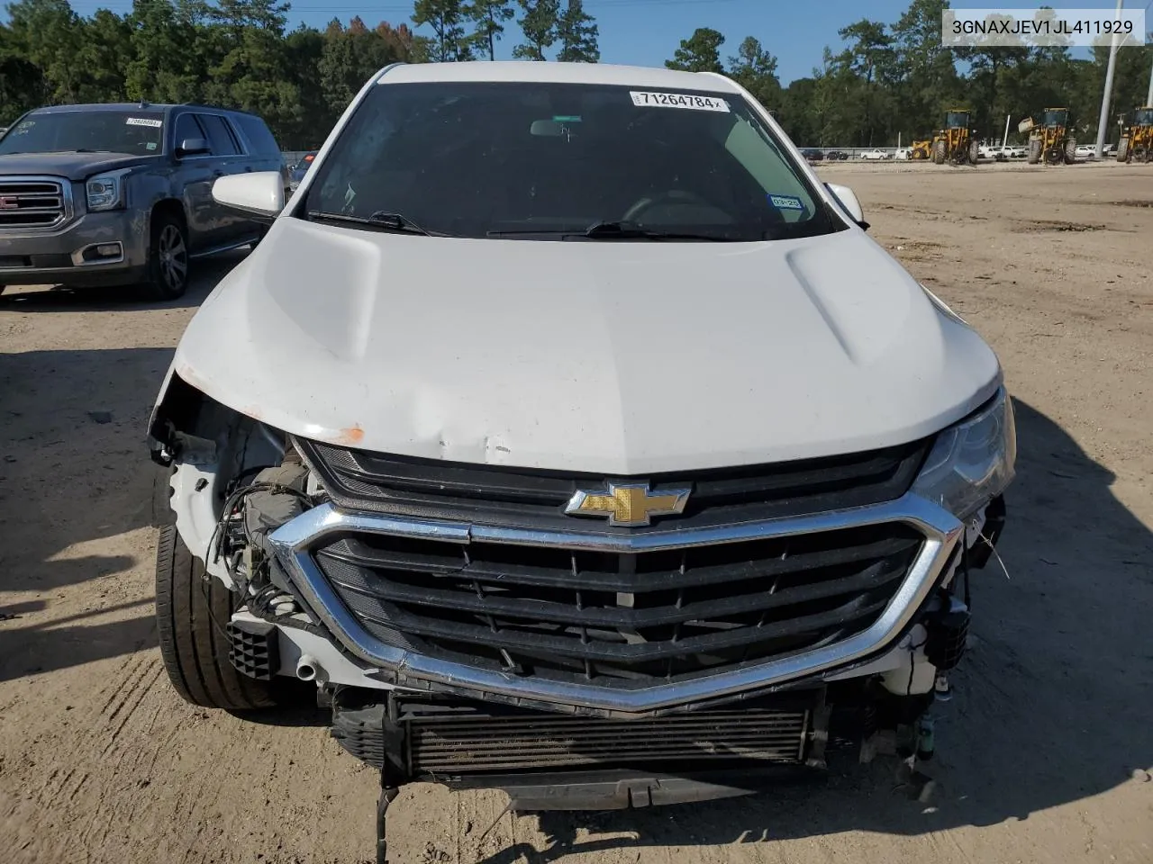 3GNAXJEV1JL411929 2018 Chevrolet Equinox Lt