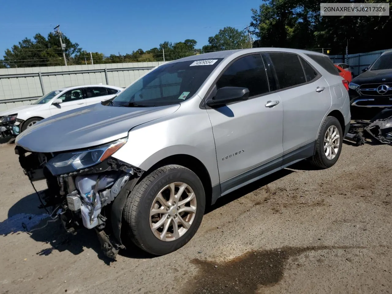 2018 Chevrolet Equinox Ls VIN: 2GNAXREV5J6217326 Lot: 74509554