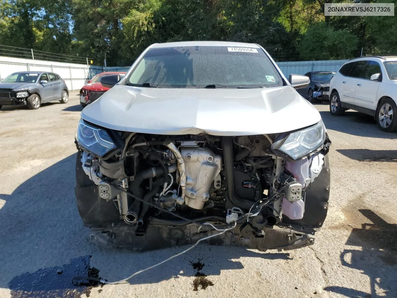 2018 Chevrolet Equinox Ls VIN: 2GNAXREV5J6217326 Lot: 74509554