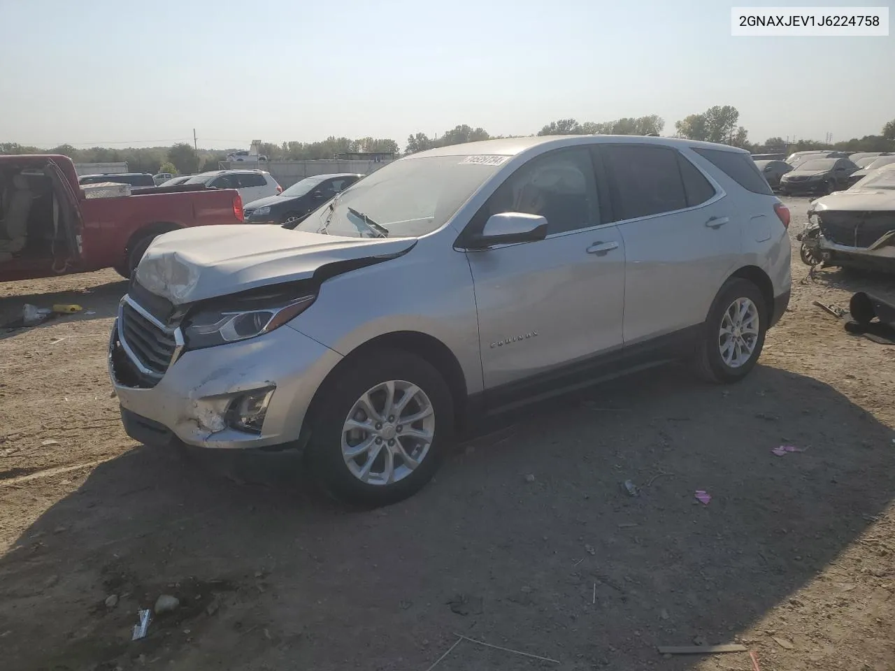 2018 Chevrolet Equinox Lt VIN: 2GNAXJEV1J6224758 Lot: 74529734