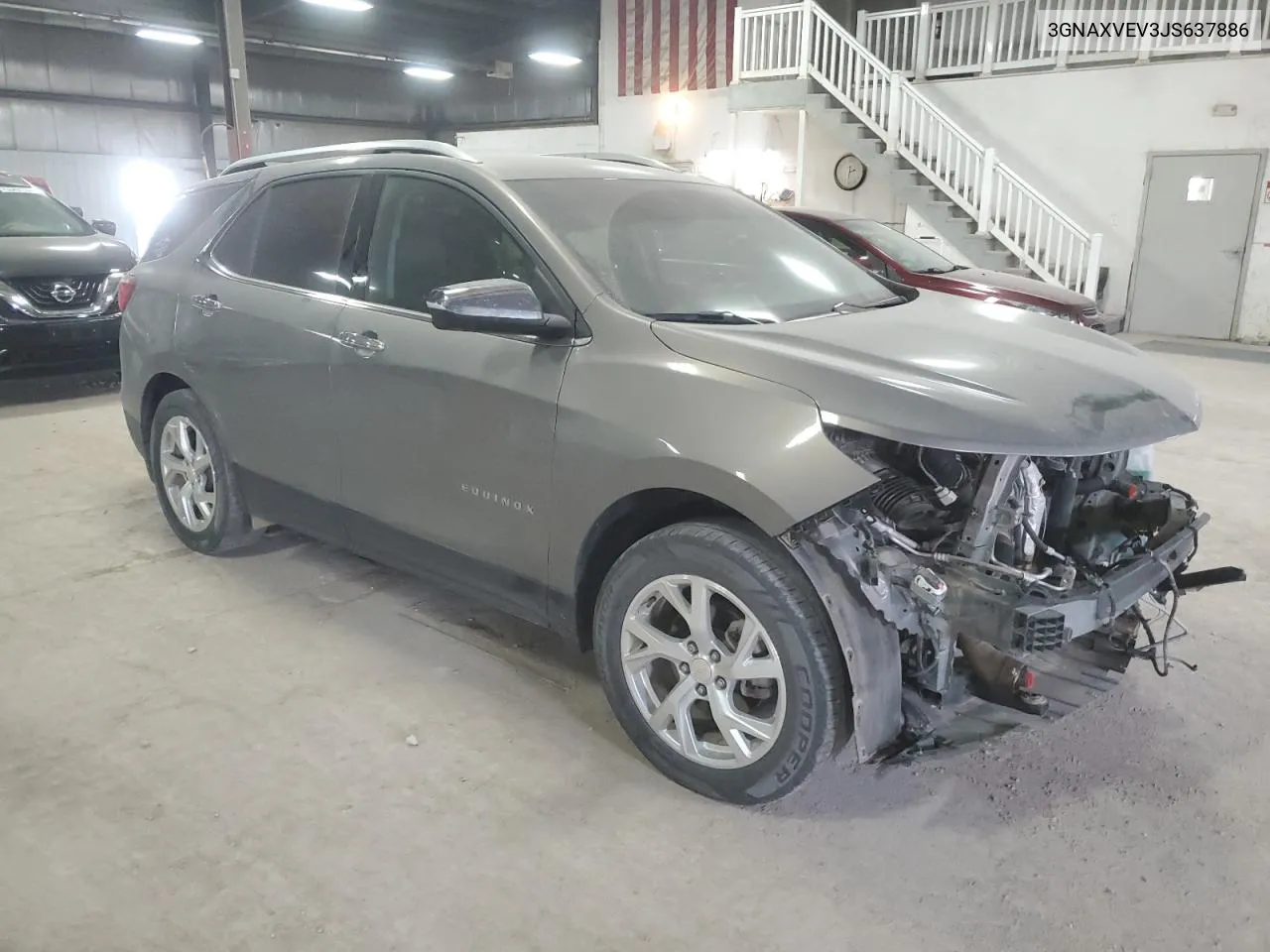 2018 Chevrolet Equinox Premier VIN: 3GNAXVEV3JS637886 Lot: 74539284