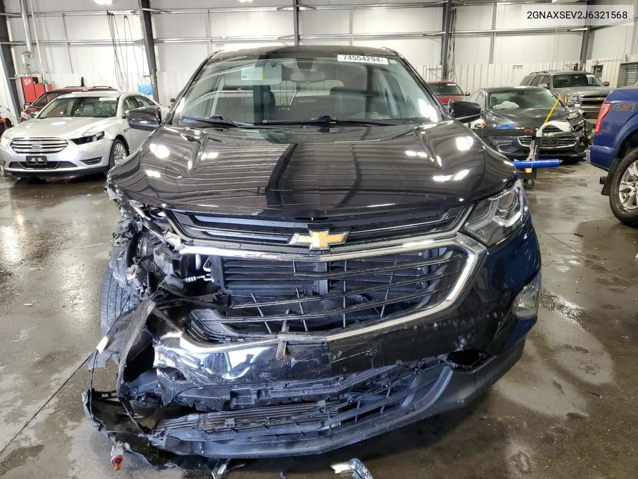 2018 Chevrolet Equinox Lt VIN: 2GNAXSEV2J6321568 Lot: 74554294