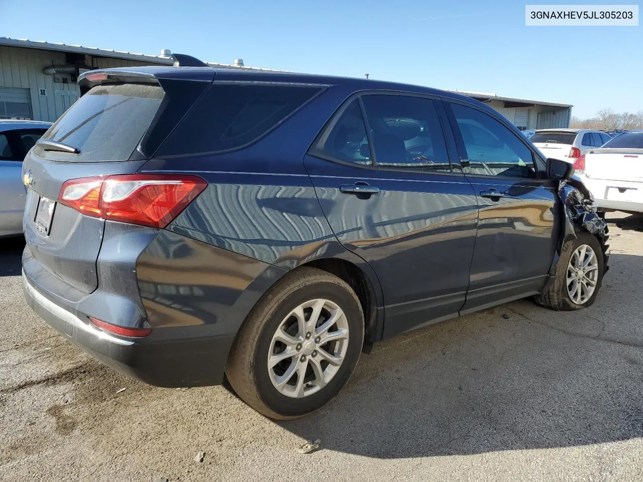 2018 Chevrolet Equinox Ls VIN: 3GNAXHEV5JL305203 Lot: 74608254